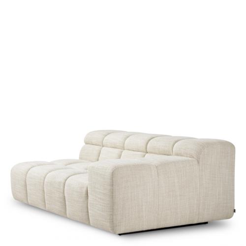 Luxury Modular Right Beige Sofa with Black Base by Luxury Group International
