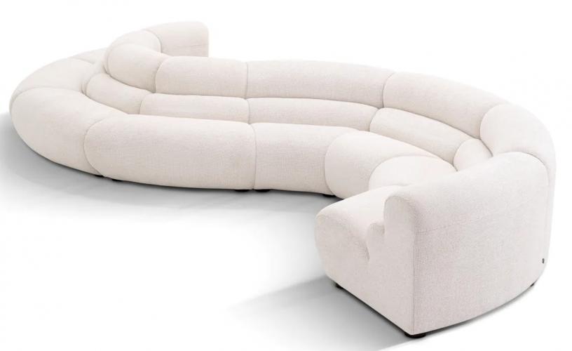 Luxury Modular S Shaped Sectional Sofa Set by Luxury Group International