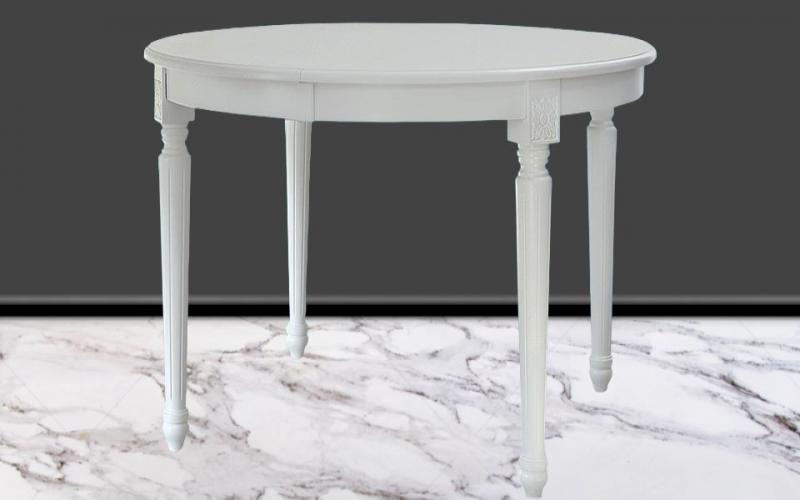 Luxury Wooden Finish Four-Legs Round Dining Table by Luxury Group International