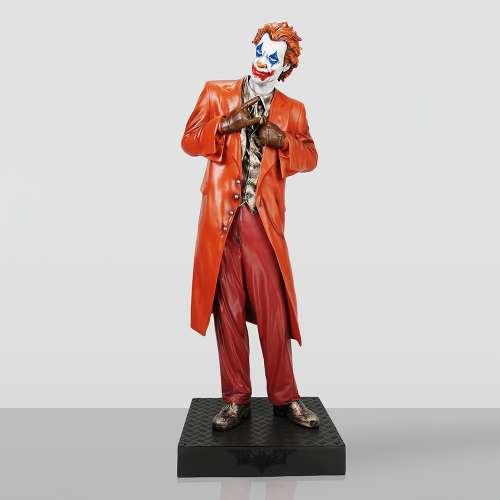 Luxury Fiberglass Orange Joker Large Sculpture by Luxury Group International