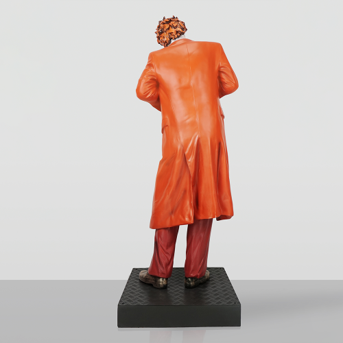 Luxury Fiberglass Orange Joker Large Sculpture by Luxury Group International
