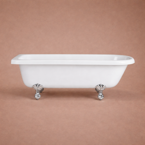 Luxury Freestanding Corner Acrylic Bathtub in White Color Finish