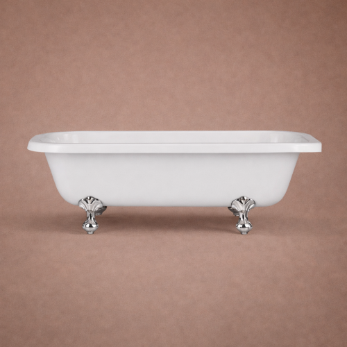 Luxuriöse weiße Farbe Acryl Ecke freistehende Badewanne - 166,5 CM von Luxury Group International