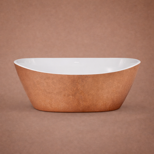 Luxus-Kupfer-Effekt Finish Doppelendige freistehende Badewanne - 173,5 CM von Luxury Group International