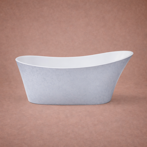 Luxus-Edelstahl-Effekt Einzel endete freistehende Acryl-Badewanne - 170,5 CM von Luxury Group International