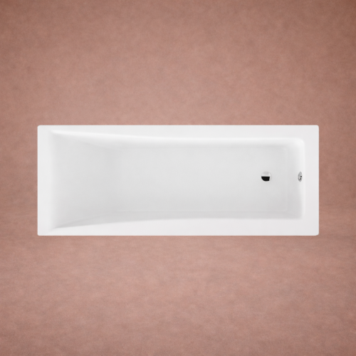 Weiße Luxus-Badewanne aus Acryl mit einem Ende - 170 CM von Luxury Group International