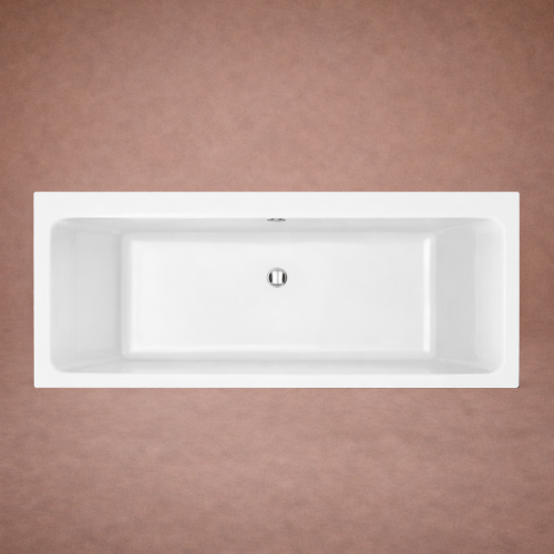 Weiße Luxus-Acryl-Badewanne mit zwei Enden - 170 CM von Luxury Group International