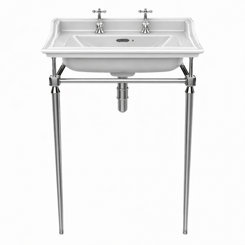 Luxury Heritage Bathroom Washstand in Chrome Plated Finish – 62.5 CM by Luxury Group International