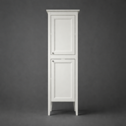 Luxus Chantilly Finish Freistehende Doppeltür Hochschrank in Classic White Farbe - 50 CM von Luxury Group International