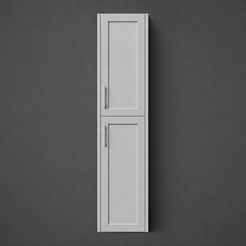 Luxuriöser Wandschrank mit zwei Türen in taubengrauem Finish - 35 CM von Luxury Group International