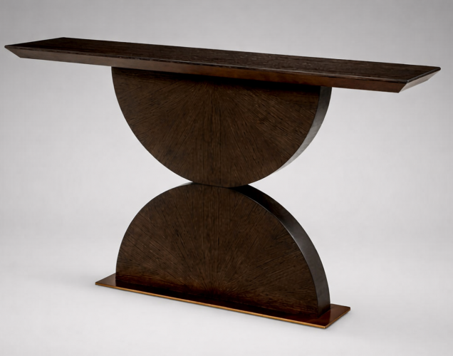 Luxuriöser Konsolentisch aus Holz mit Sanduhrform von Luxury Group International