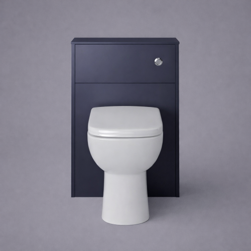 Luxuriöses nachtblaues Back-to-Wall WC-Kabinett - 550mm freistehende Toiletteneinheit mit Arbeitsplatte von Luxury Group