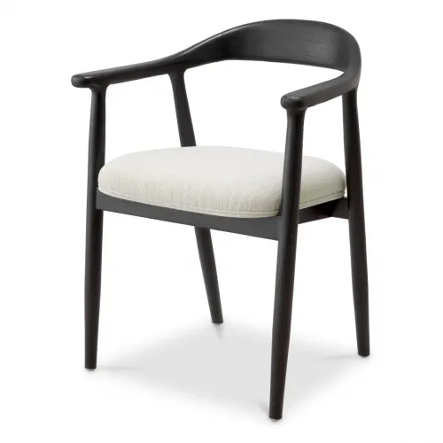 Luxury Classic Black Wooden Dining Chair by Luxury Group International