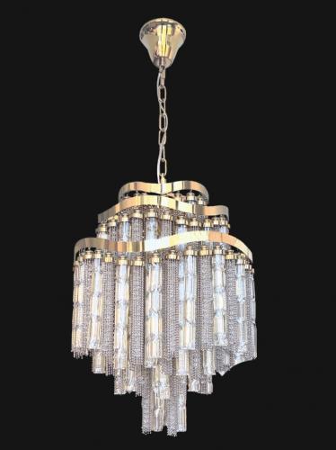 Luxury Gold Finish Chandelier Ø 40 cm with Metal & Glass Design by Luxury Group International