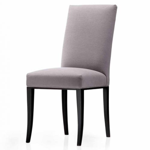 Luxury Grey Velvet Upholstered High-Back Dining Chair by Luxury Group International