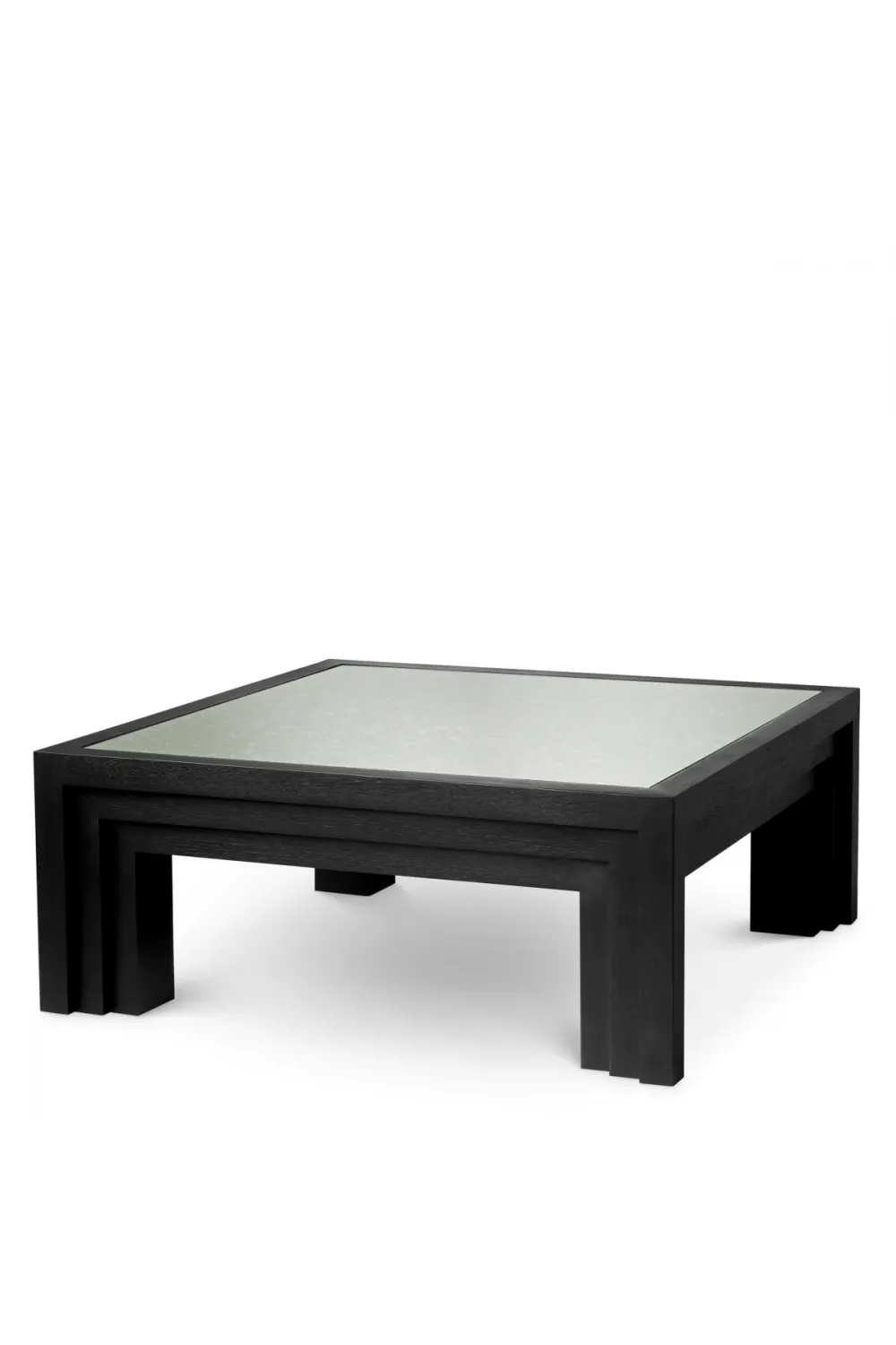 Luxuriöser Couchtisch aus Eiche und Furnier