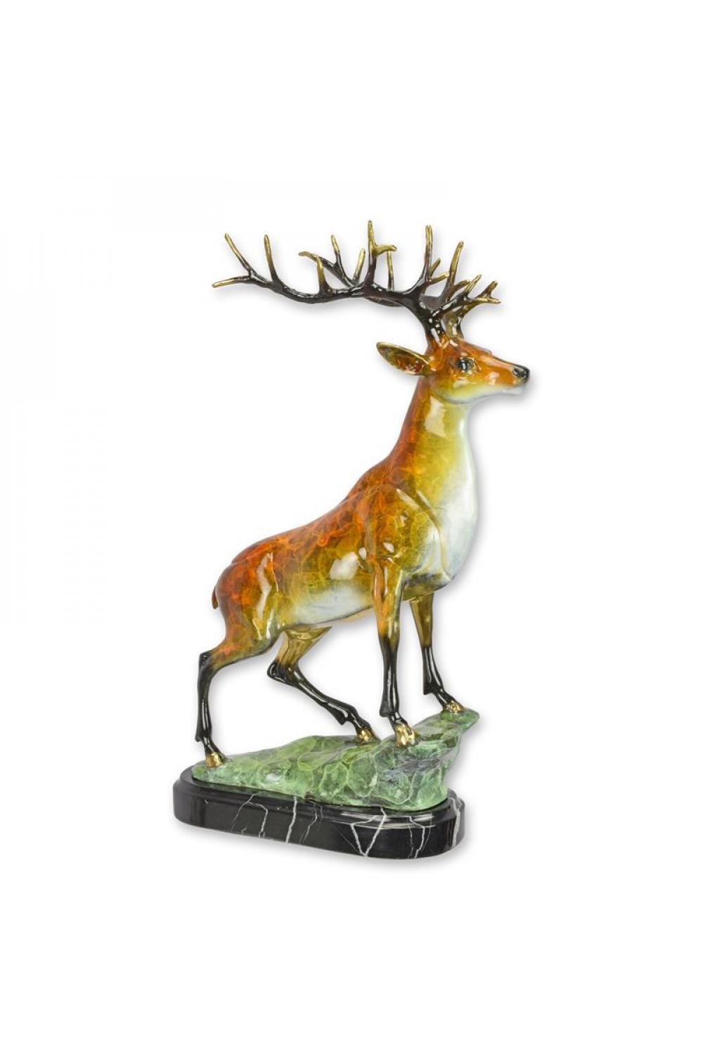 Luxury Bronze Majestic Deer Sculpture | Luxury Group International