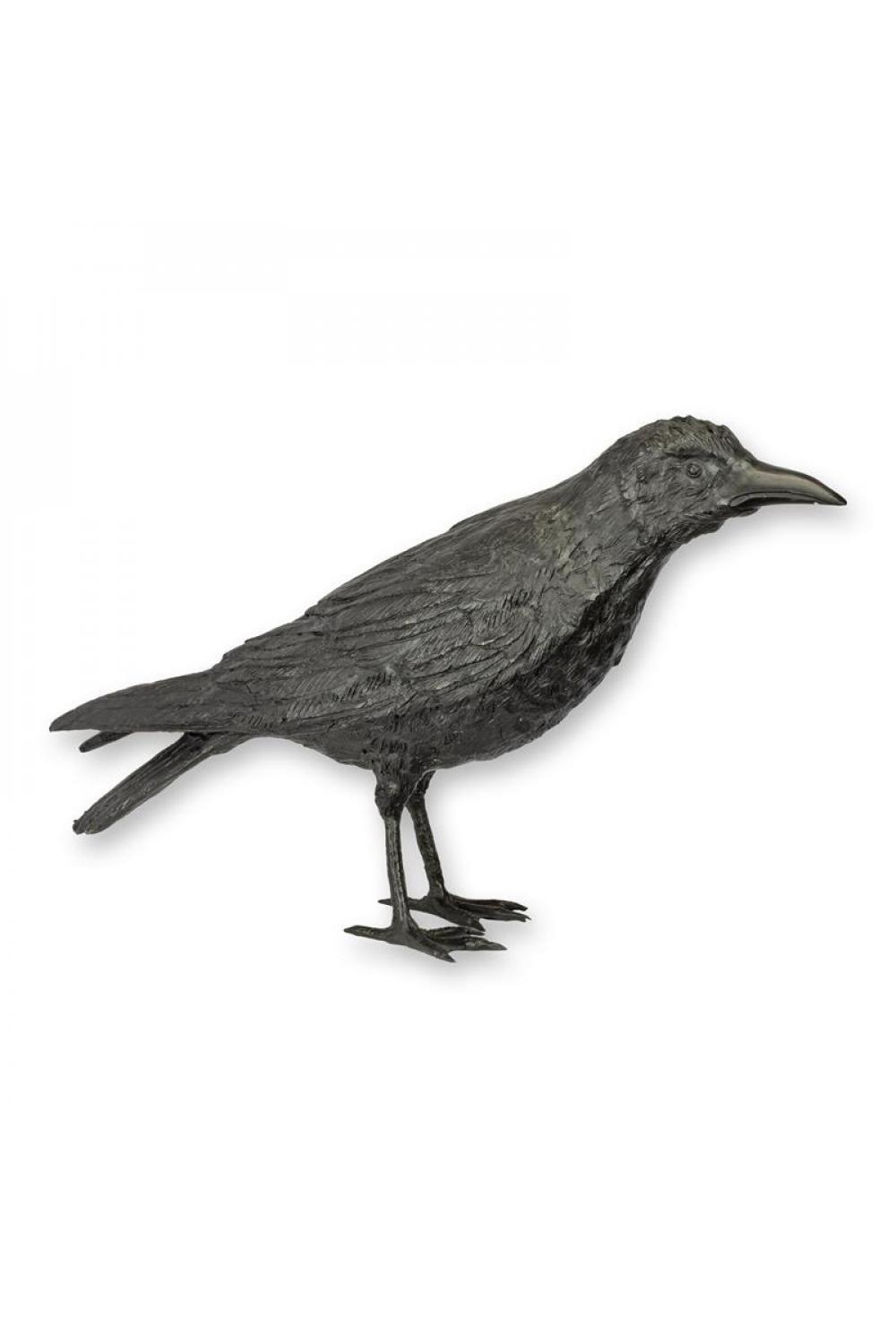 Luxury Bronze Watchful Crow Sculpture