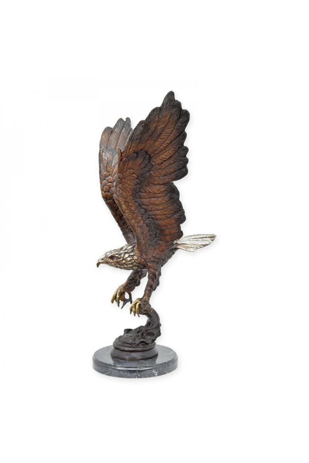 Luxus Bronze Adler Angeln Skulptur