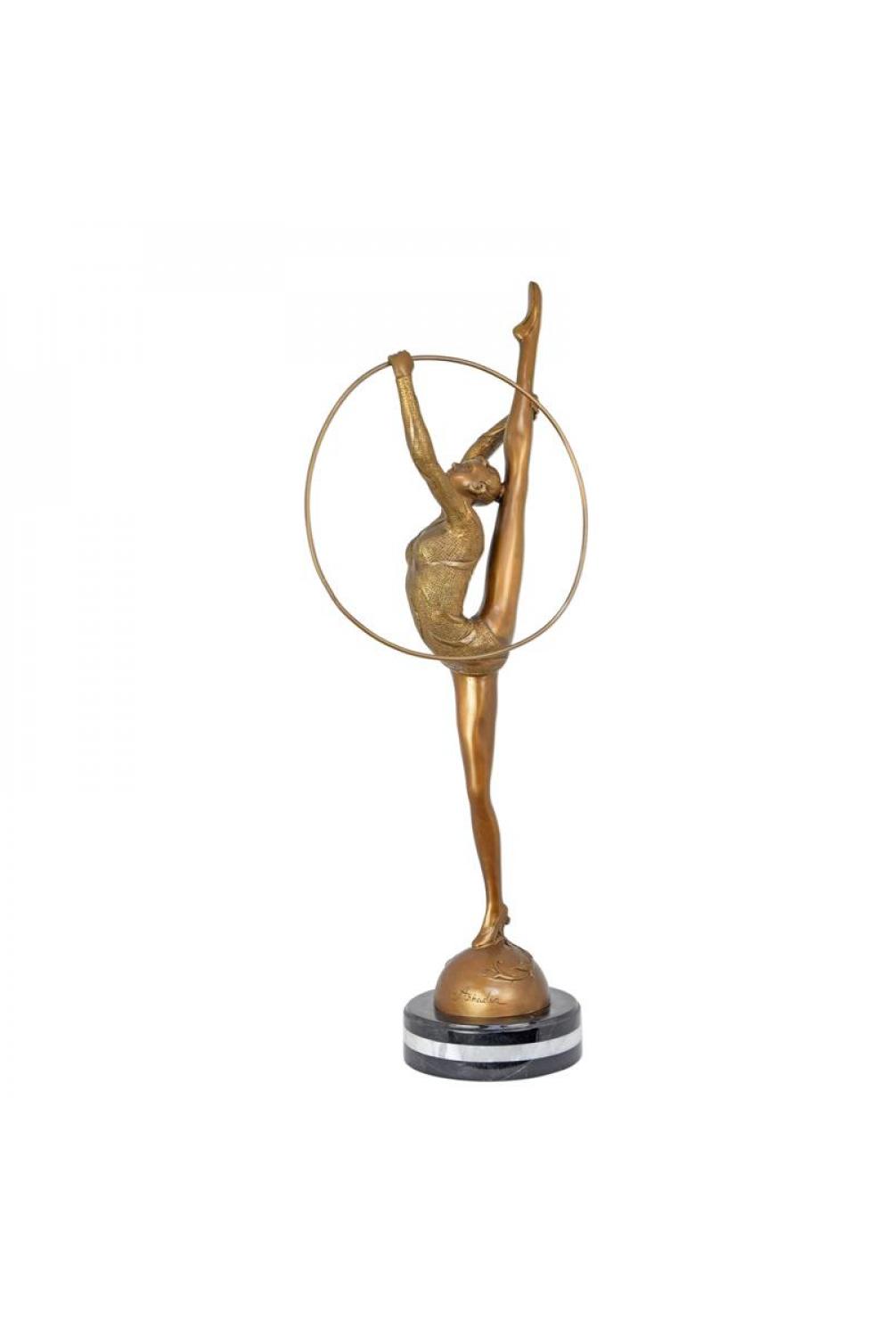 Luxus Bronze Reifentänzerin Skulptur