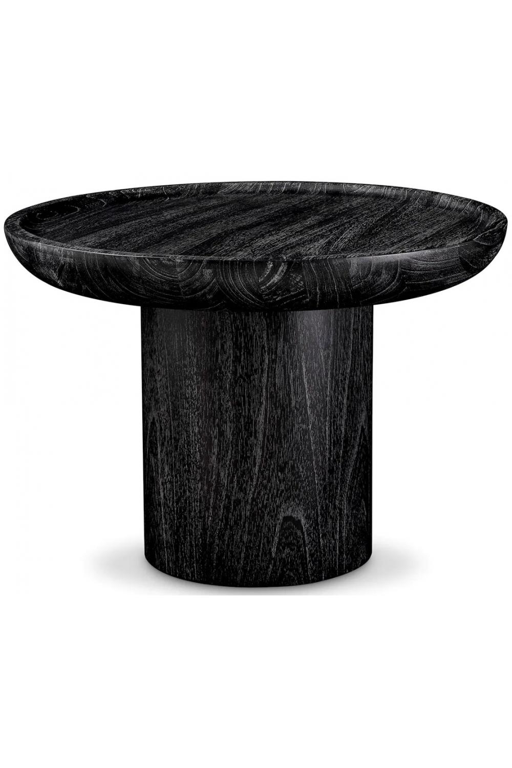 Luxury Charcoal Grey Veener Designer Side Table