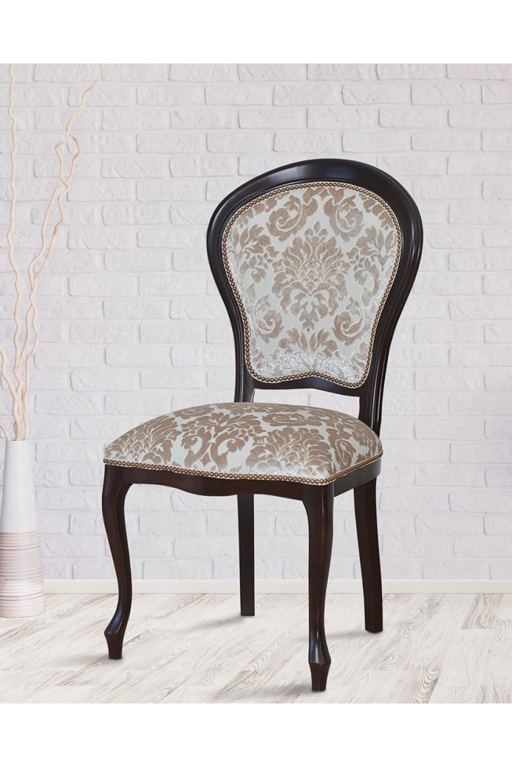 Luxuriöser klassischer Medaillon-Esstischstuhl
