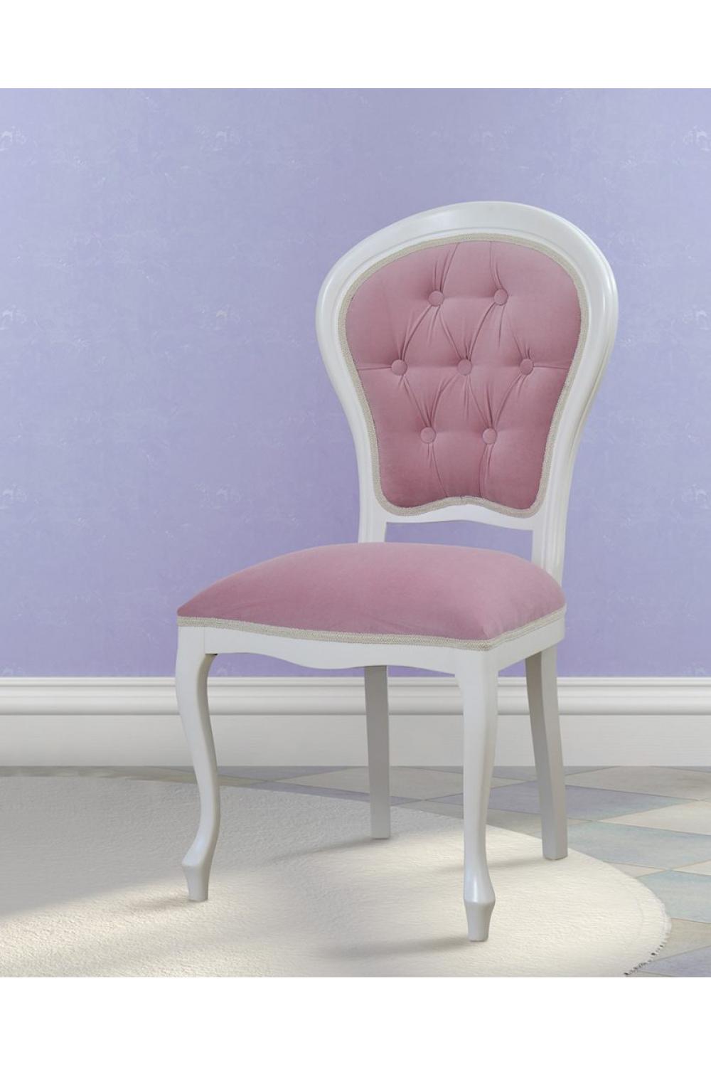 Luxury Button-Tufted Medallion Dining Chair