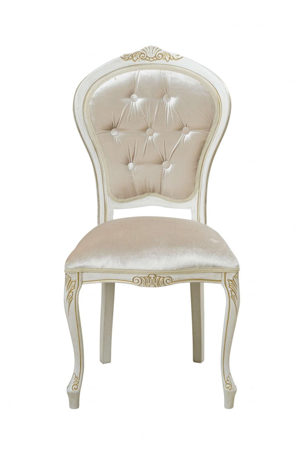 Luxury Upholstered Dining Chair with Button Tufted Backrest