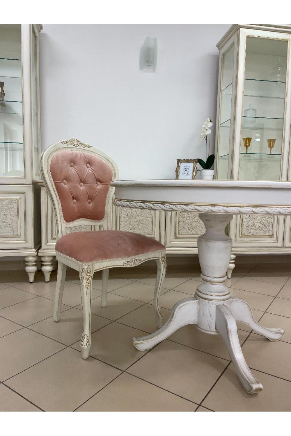 Luxury Upholstered Dining Chair with Button Tufted Backrest | Luxury Group International