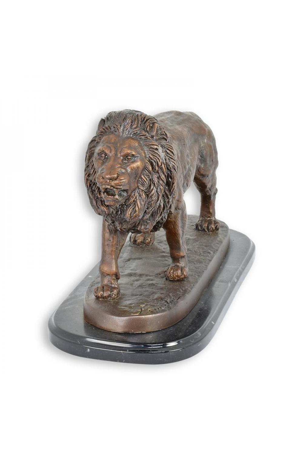 Luxuriöse Bronze Majestätische Löwenskulptur