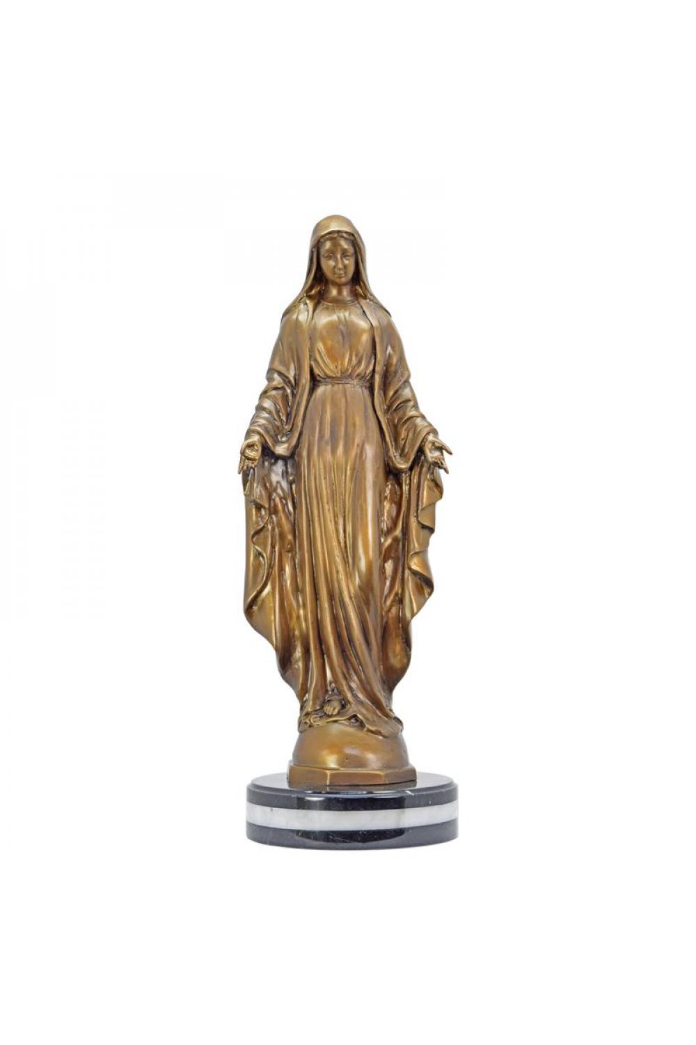 Luxuriöse Bronze-Skulptur der Gesegneten Maria