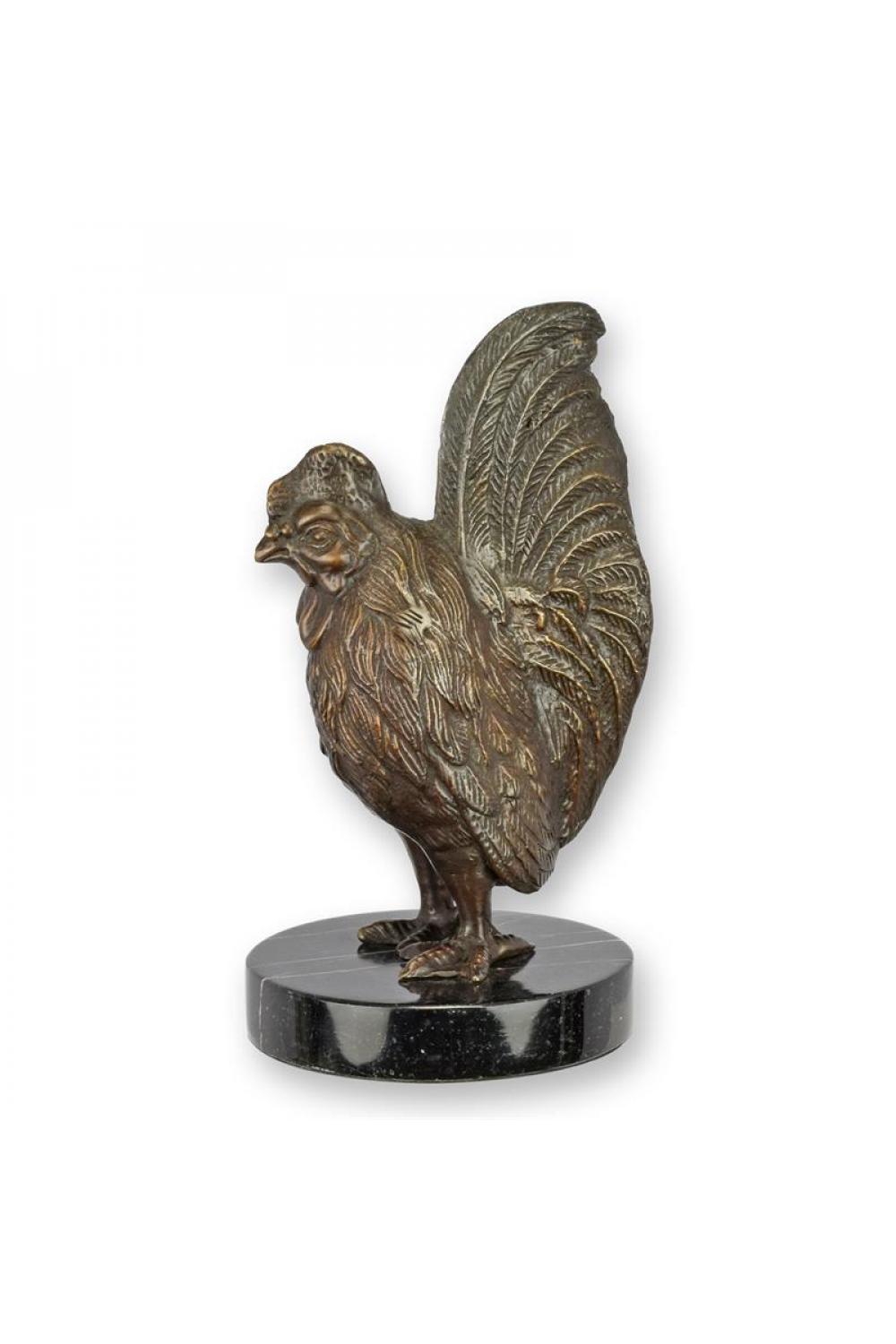 Luxury Bronze Regal Rooster Sculpture