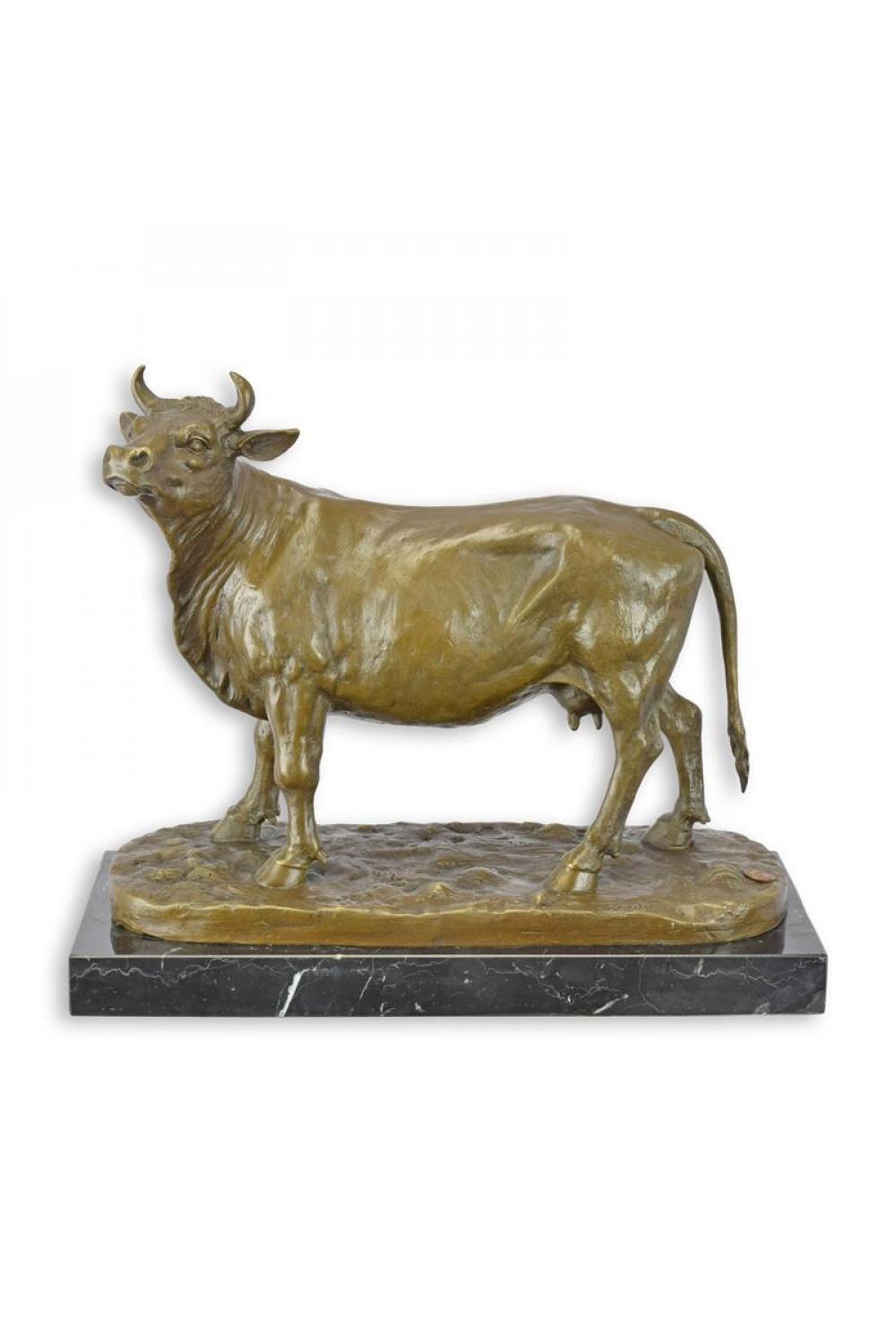 Luxuriöse Bronze Klassische Bauernhof Kuh Skulptur