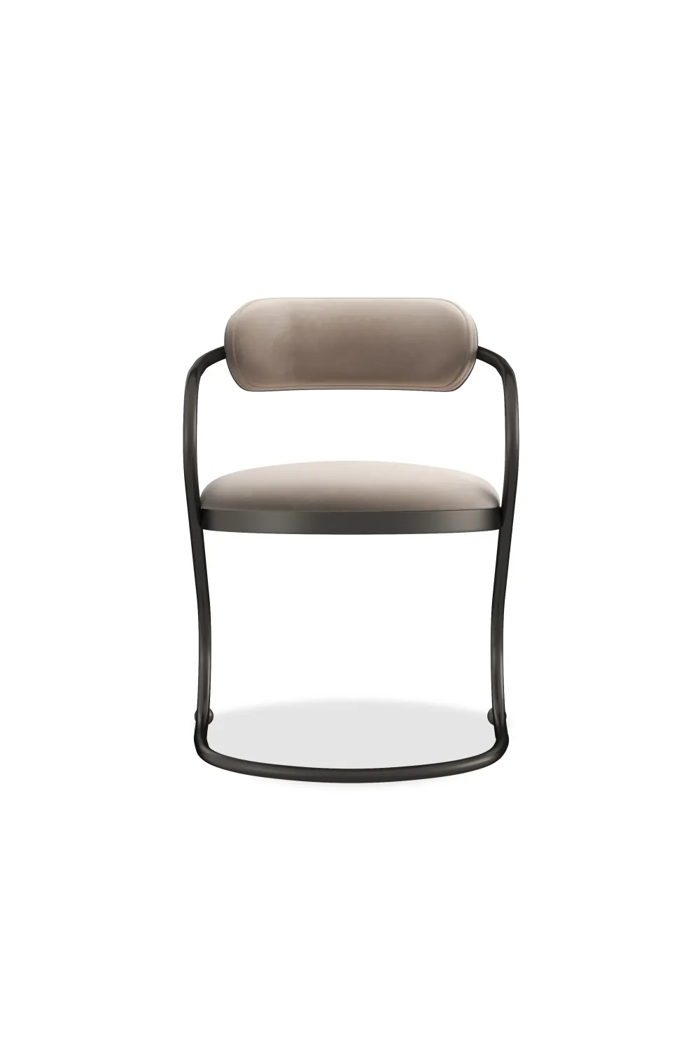 Luxury Wavy Bronze Framed Dining Chair - Exclusive Collection