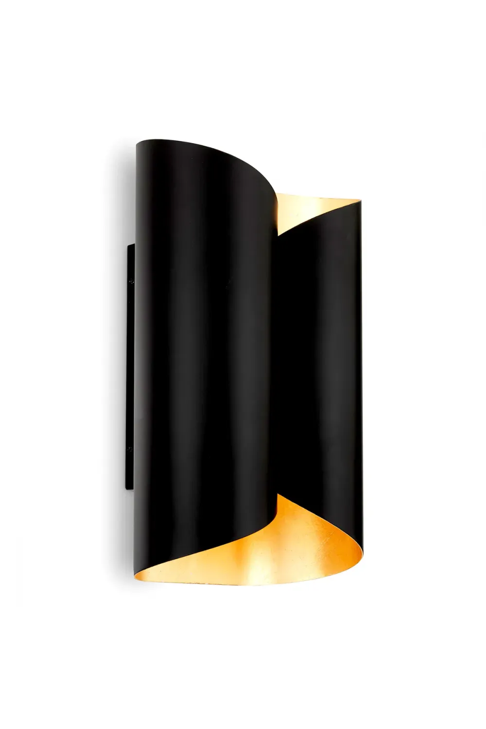 Luxury Black and Gold Folded Design Wall Lamp
