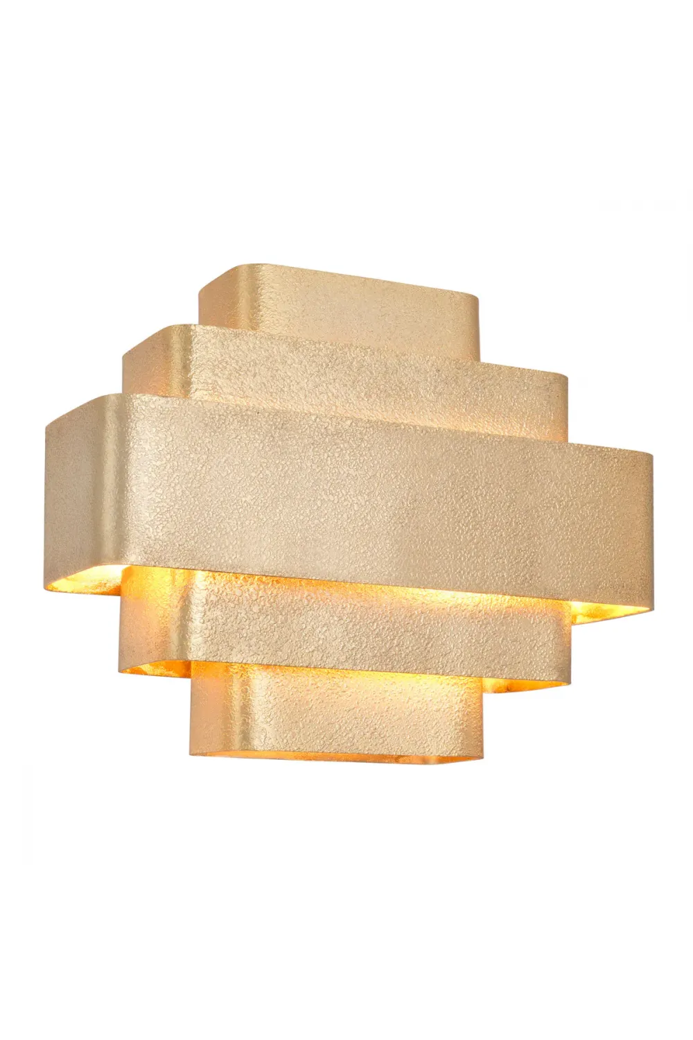 Luxury Gold Finish Wall Lamp with Art Deco Wall Washer