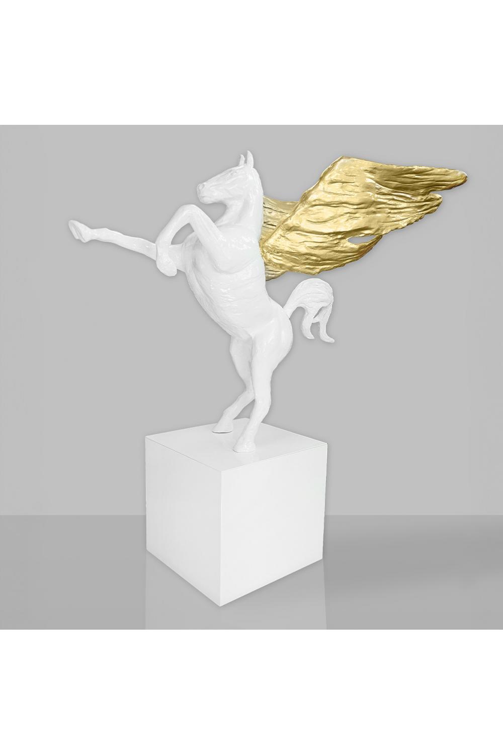 Luxury Pegasus Fiberglass Sculpture - Single Color Edition