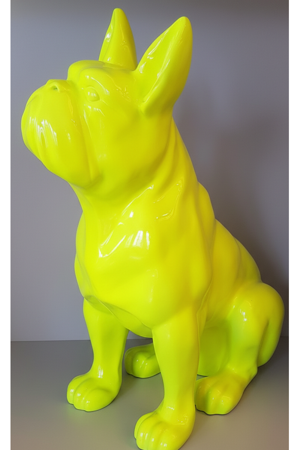 Luxury Seated Single Colored Bulldog Sculpture