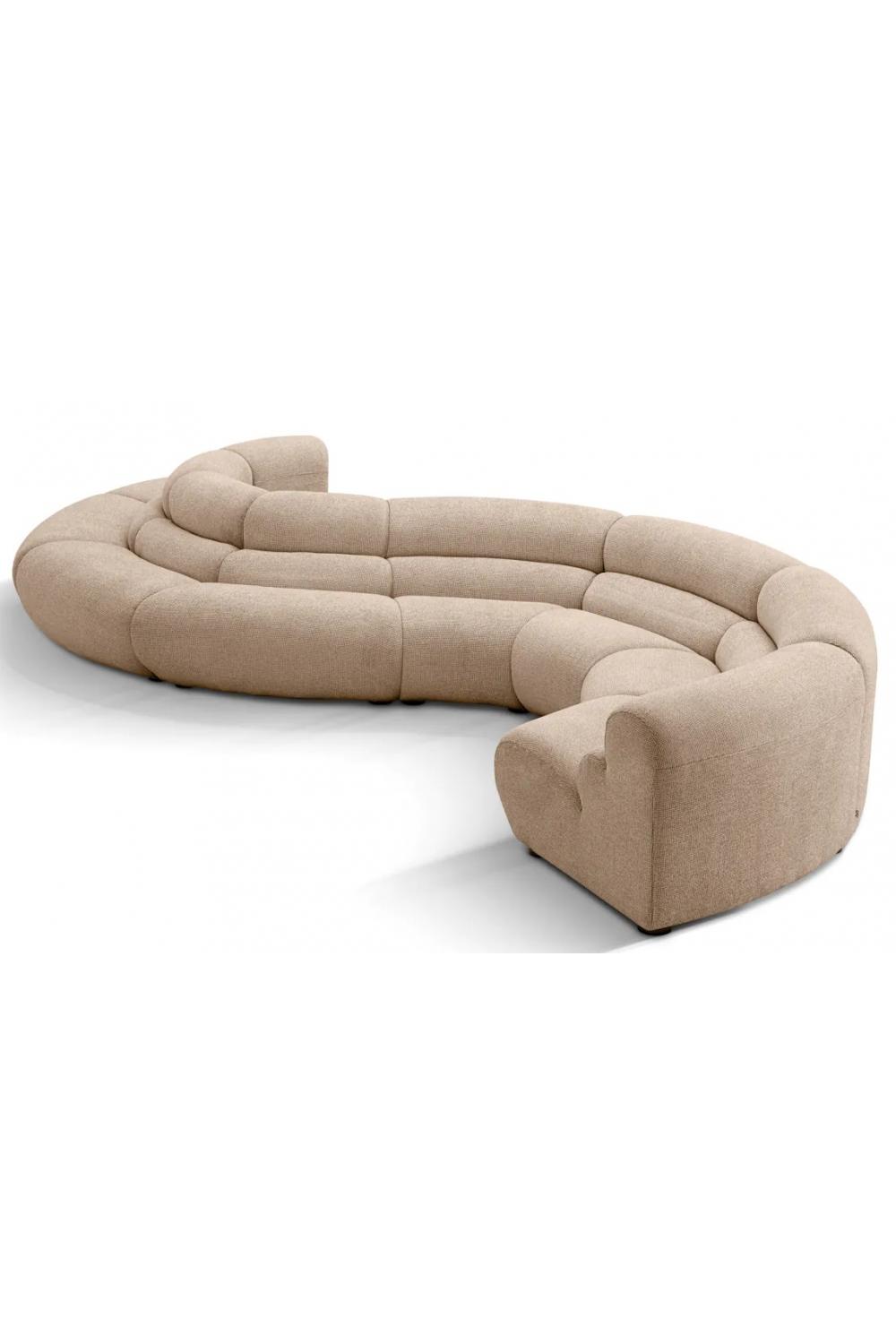 Luxuriöses modulares S-förmiges Ecksofa-Set von Luxury Group International