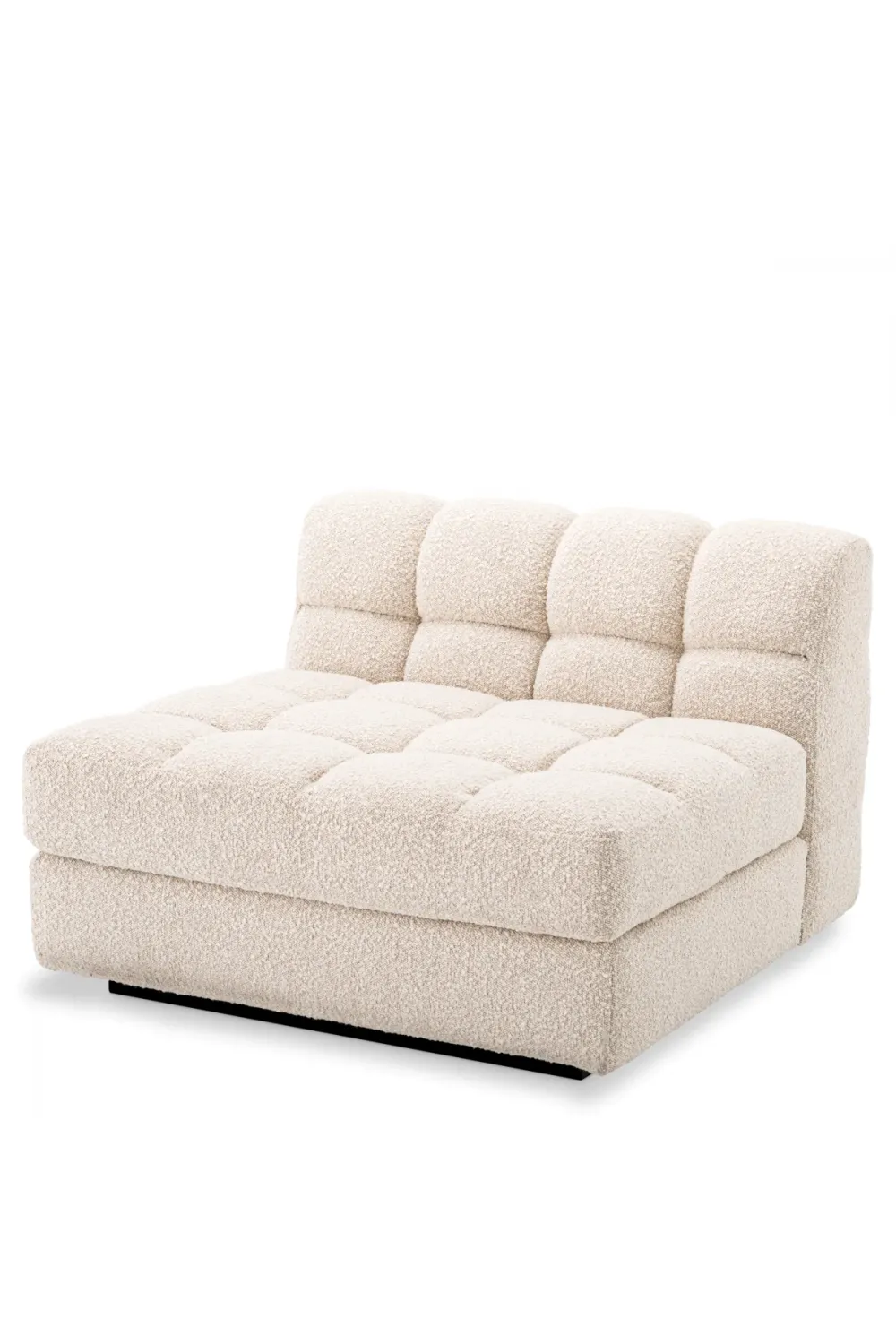 Luxury Modular Middle Section Sofa with Black Base