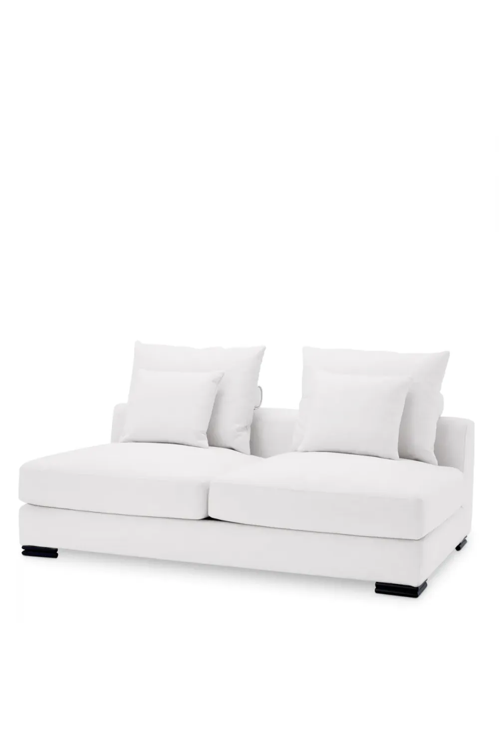 Luxury Modular 2-Seater Sofa with Architectural Feet