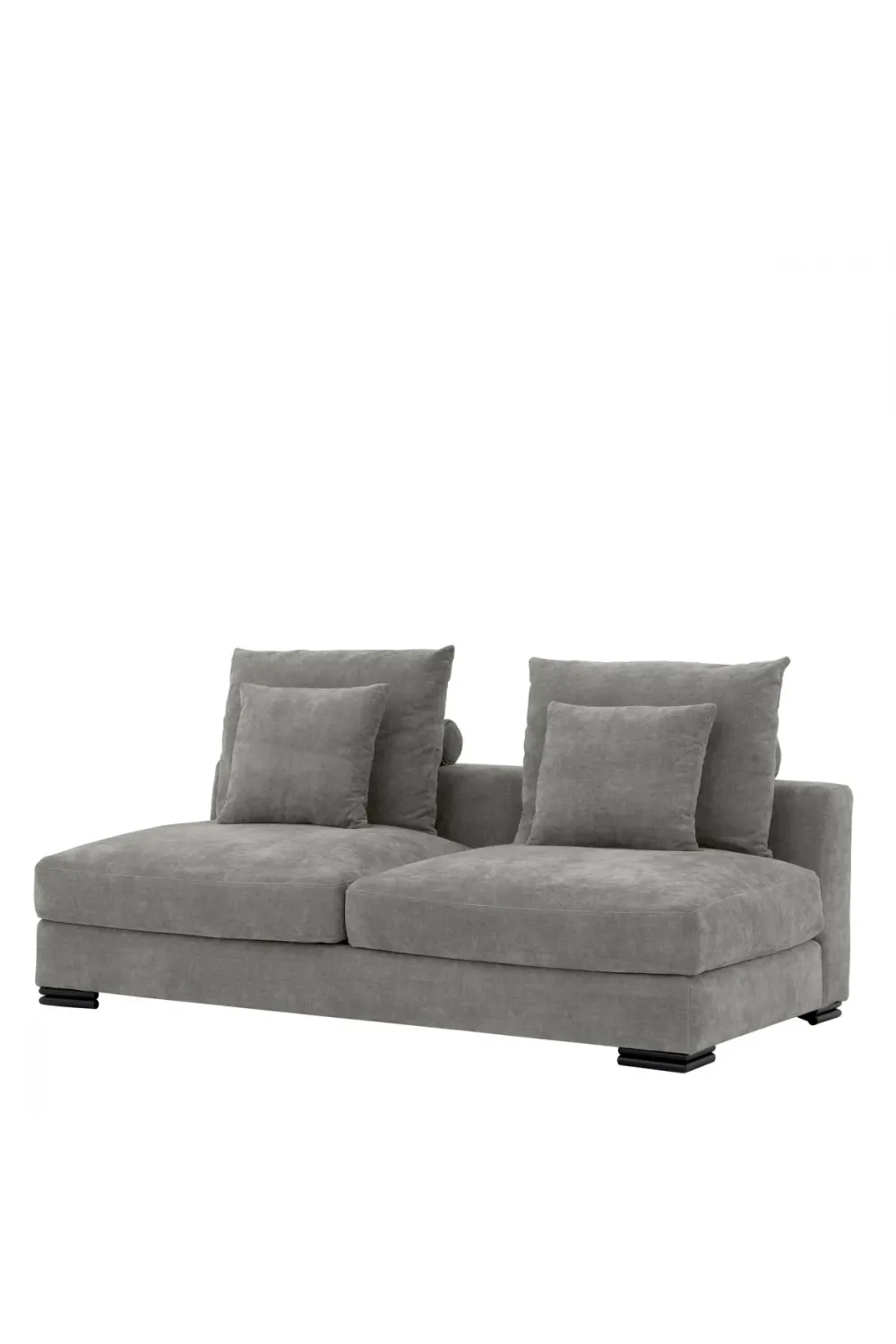 Luxury Modular 2-Seater Sofa with Architectural Feet