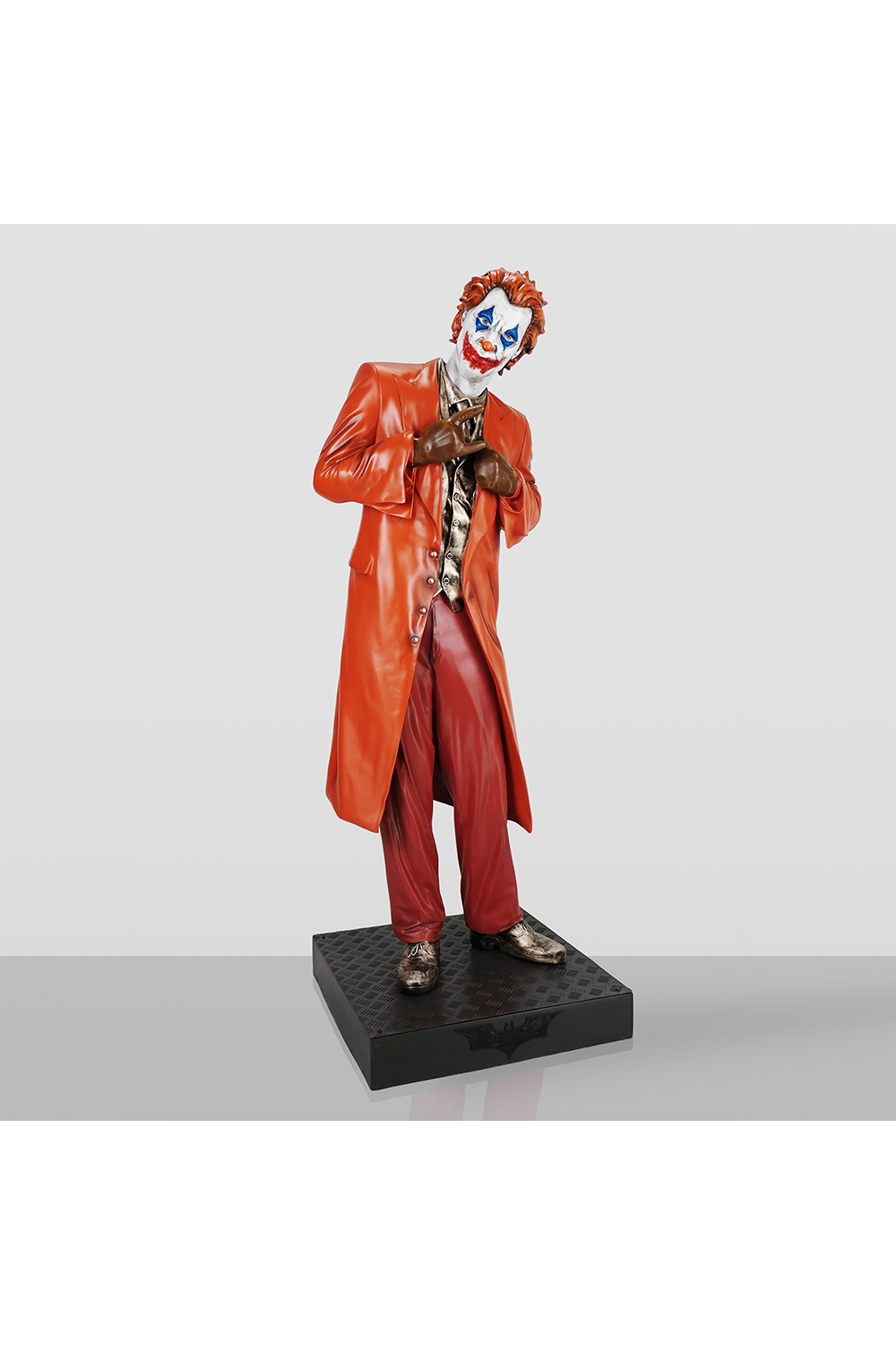 Luxury Fiberglass Orange Joker Large Sculpture