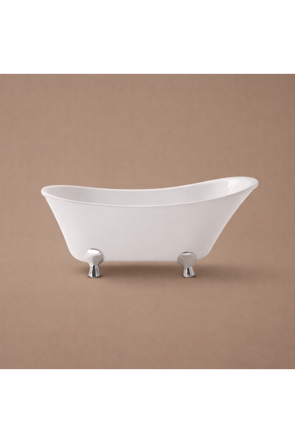 Luxury Freestanding Acrylic Slipper Bathtub with Single-Ended Elegance