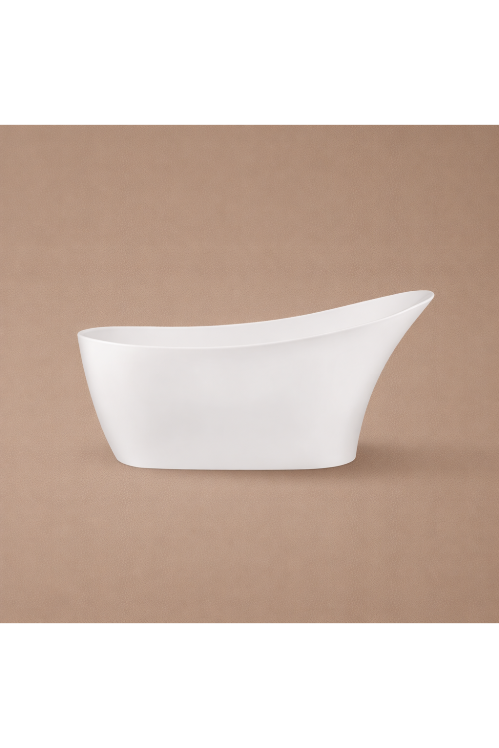 Luxury Sculpted Freestanding Slipper Bath in Refined Acrylic Finish