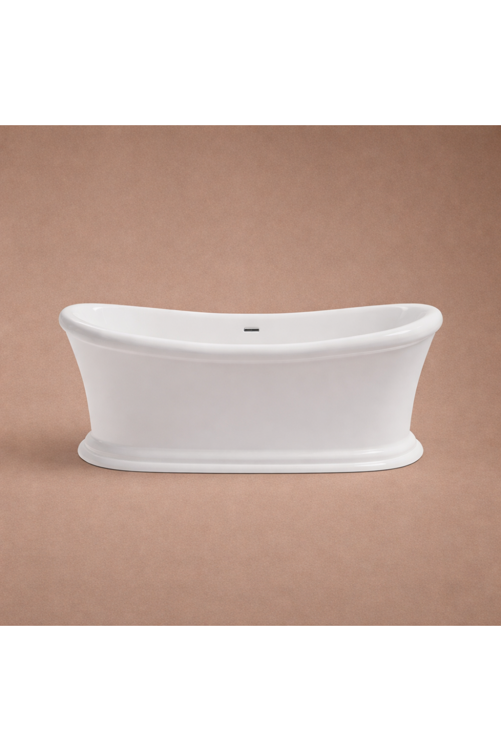 Luxury Freestanding Double Ended Slipper Bath in White Acrylic Finish