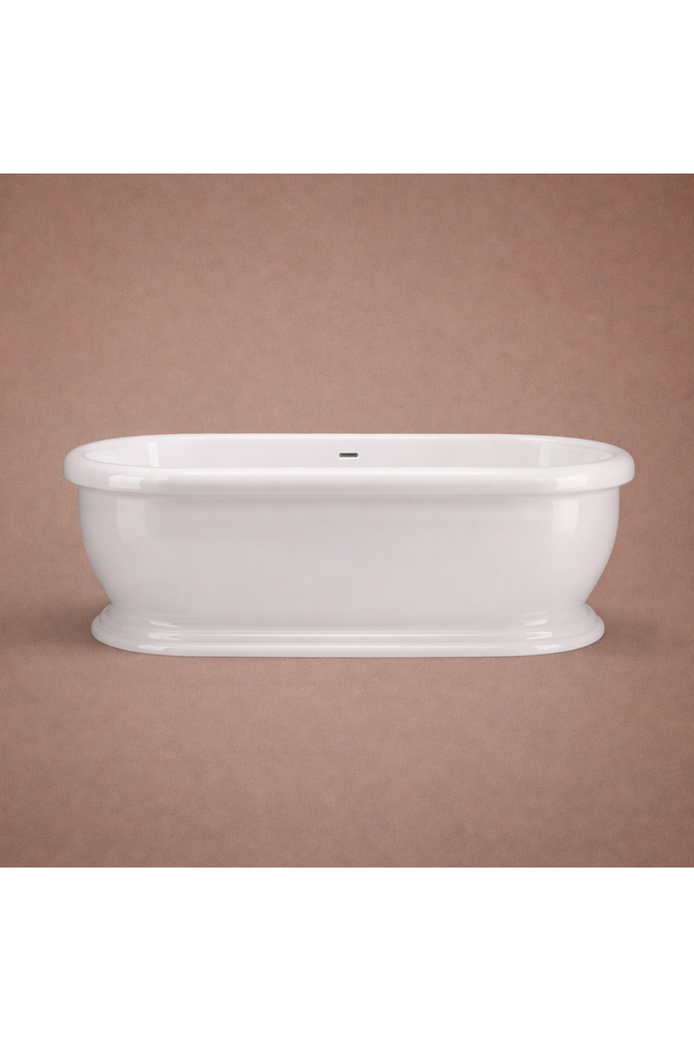 Luxury Freestanding Acrylic Double Ended Roll Top Bath in White Color Finish