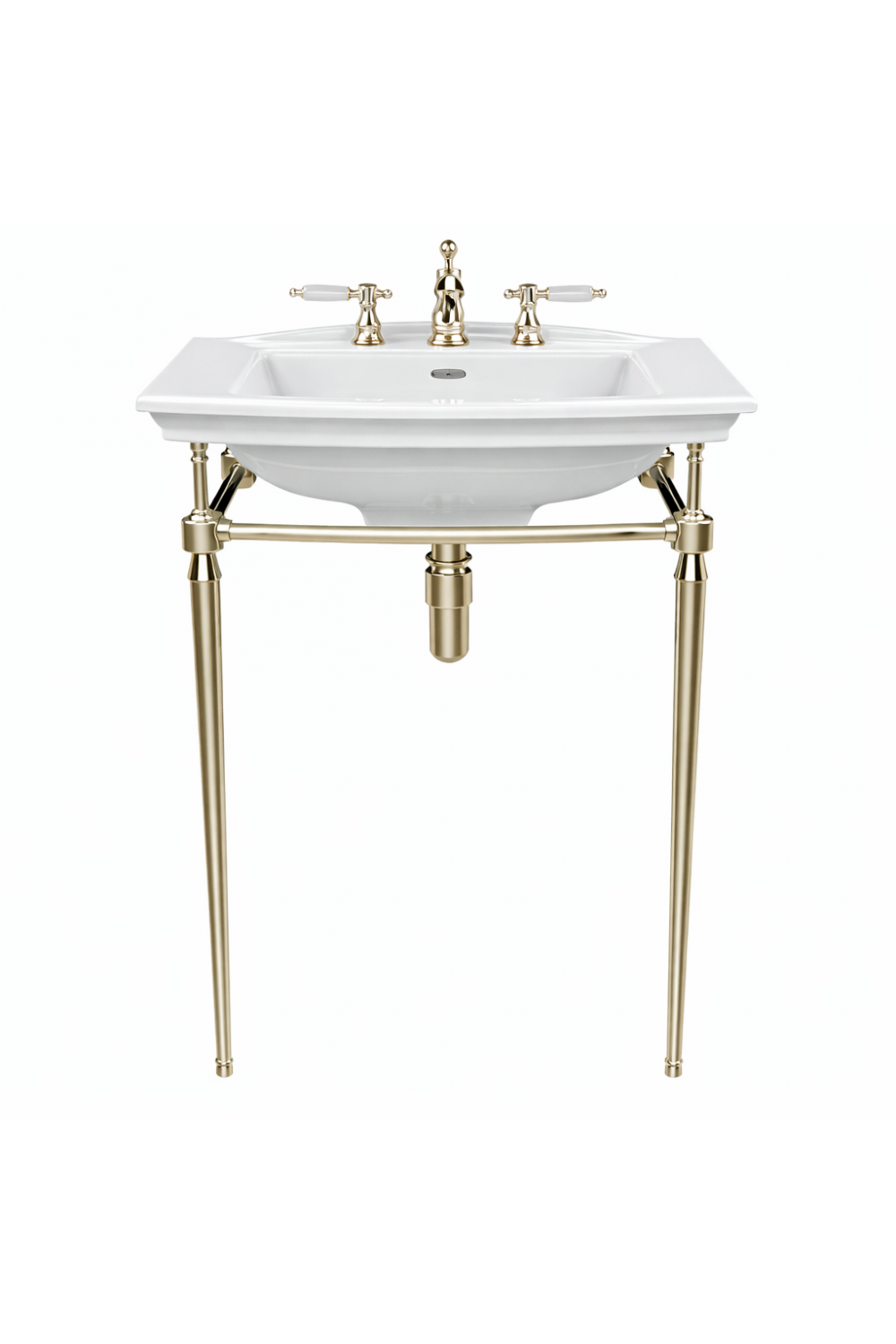 Luxury Vintage Gold Plated Designer Bathroom Washstand | Luxury Group International