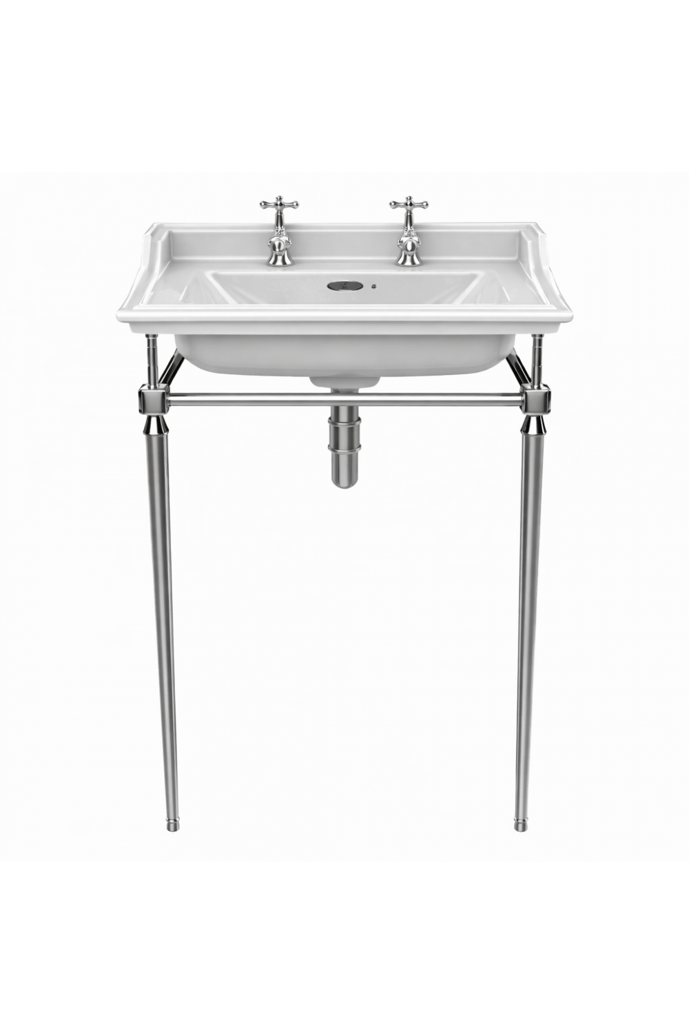 Luxury Heritage Bathroom Washstand in Chrome Plated Finish – 62.5 CM | Luxury Group International