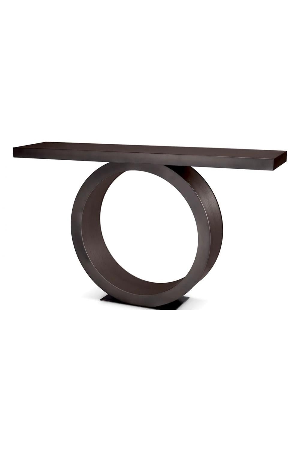 Luxuriöser Konsolentisch in Antik-Bronze-Finish, rechteckig von Luxury Group International